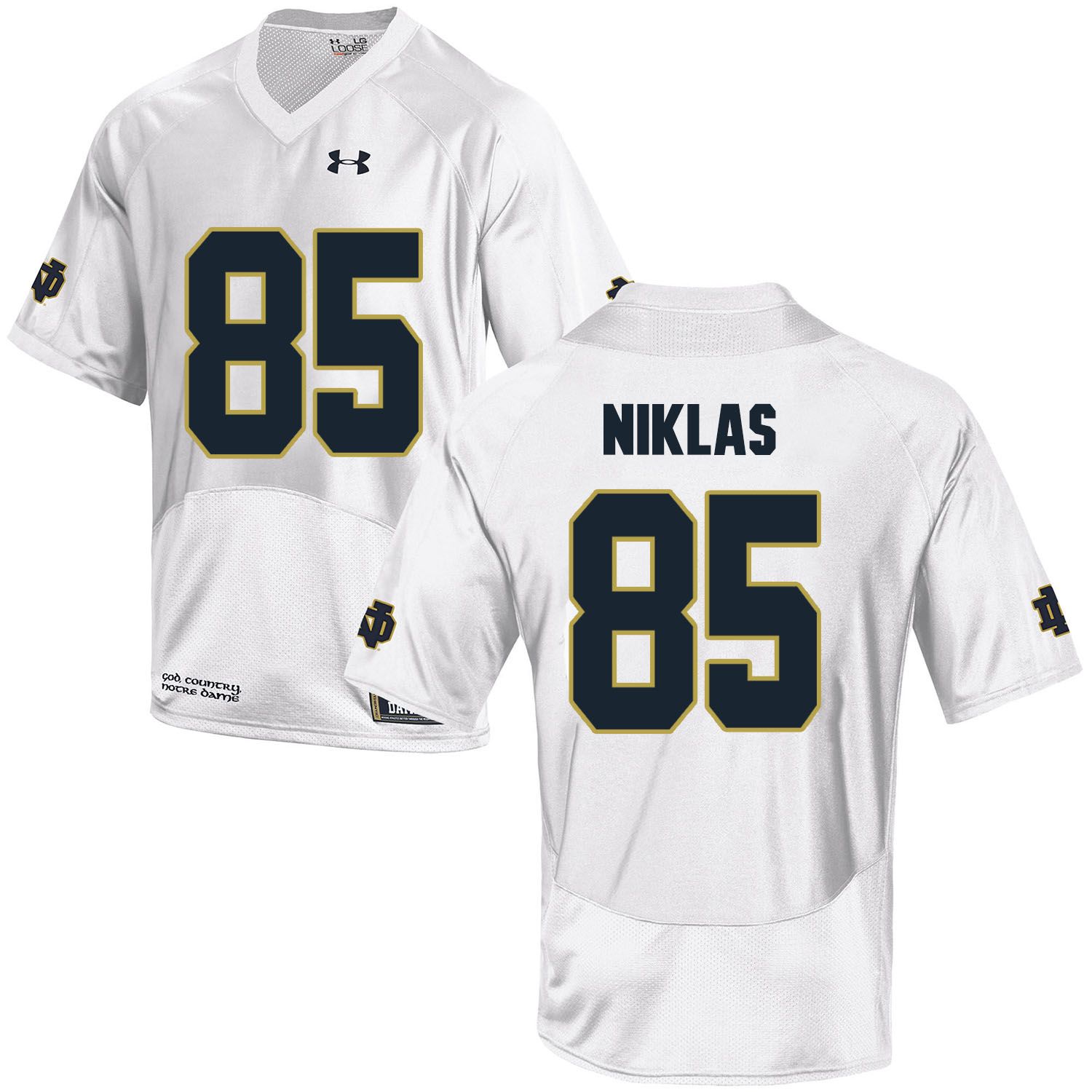 Men Norte Dame Fighting Irish #85 Niklas White Customized NCAA Jerseys->customized ncaa jersey->Custom Jersey